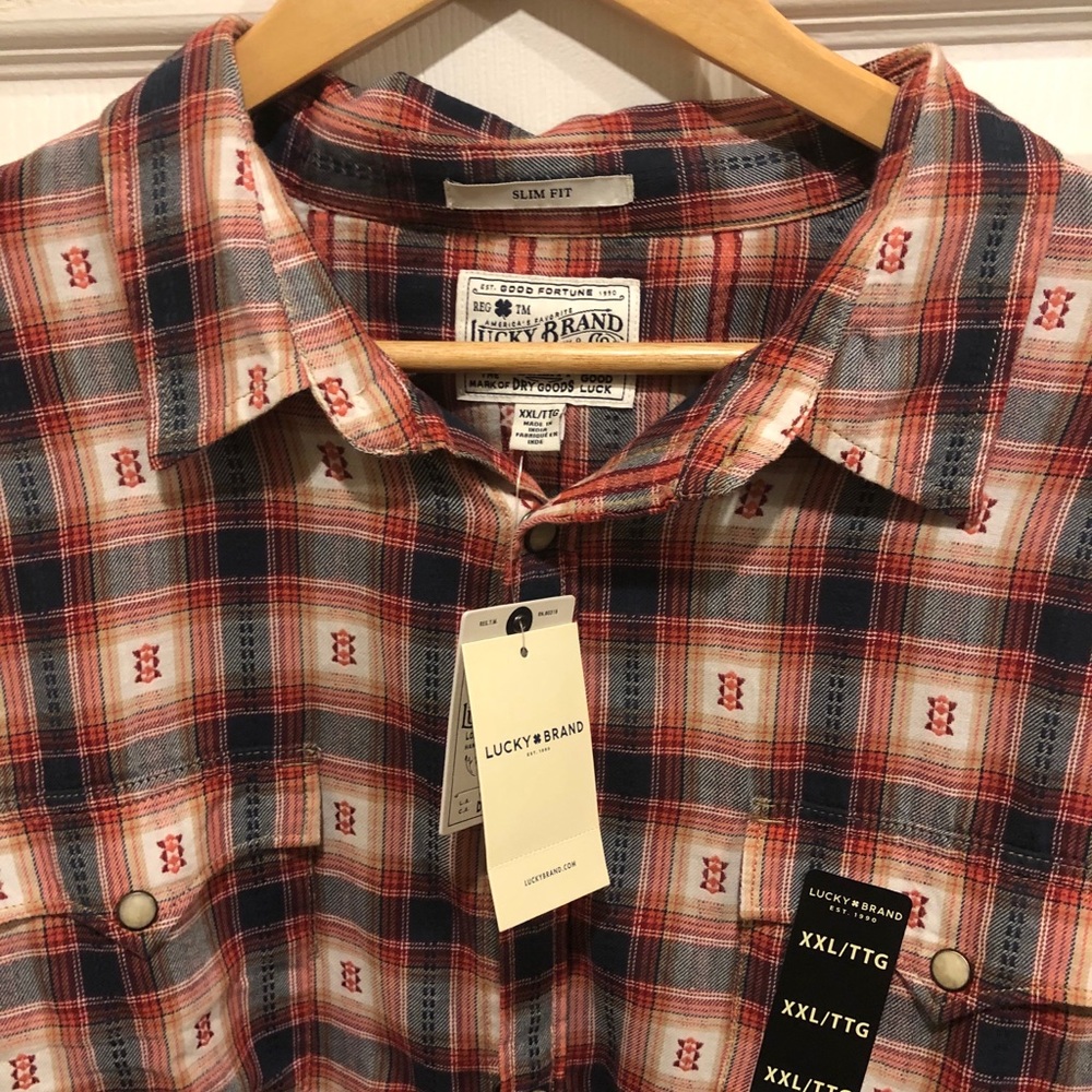 Lucky Brand - Western / Aztec theme shirt